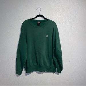 vintage green crewneck